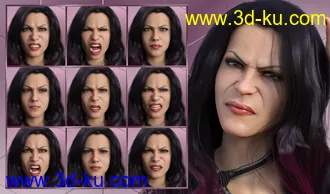 3D打印模型Feelings - Expressions for Genesis 8 Female and Bridget 8的图片