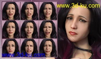 3D打印模型Feelings - Expressions for Genesis 8 Female and Bridget 8的图片