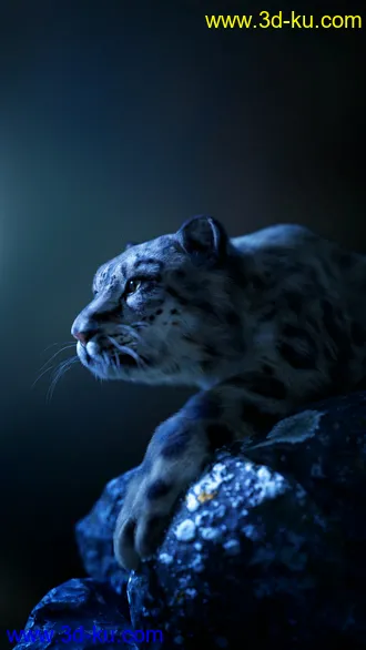 3D打印模型Felidae by AM - Snow Leopard的图片