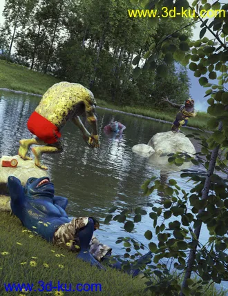 3D打印模型FF's A Frog's Life Poses for Bullwarg HD的图片