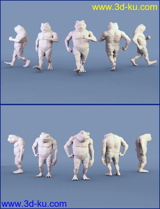 FF's A Frog's Life Poses for Bullwarg HD模型的图片3