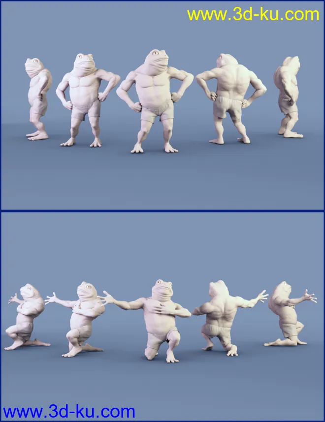 FF's A Frog's Life Poses for Bullwarg HD模型的图片4