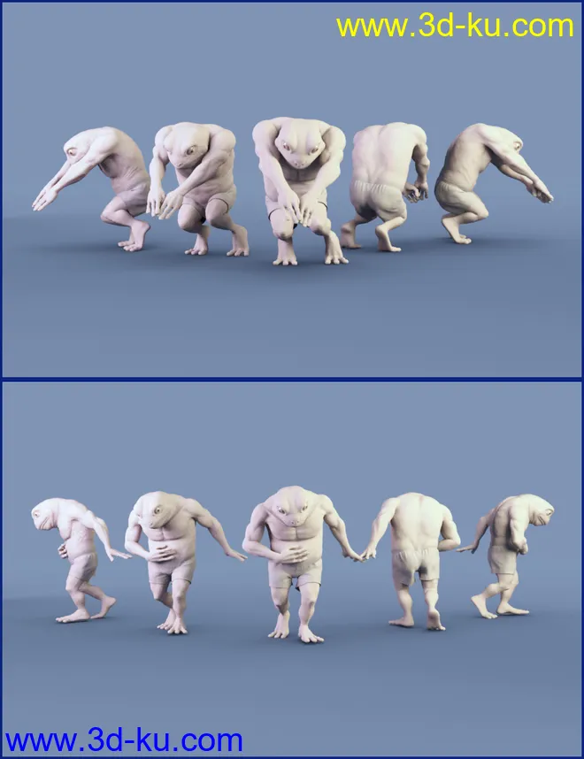 FF's A Frog's Life Poses for Bullwarg HD模型的图片5