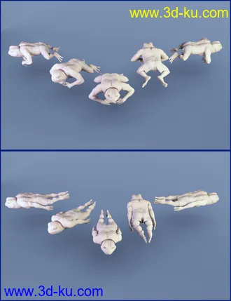3D打印模型FF's A Frog's Life Poses for Bullwarg HD的图片