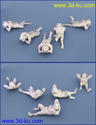3D打印模型FF's A Frog's Life Poses for Bullwarg HD的图片