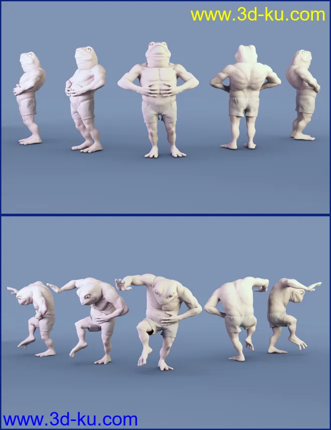 FF's A Frog's Life Poses for Bullwarg HD模型的图片11