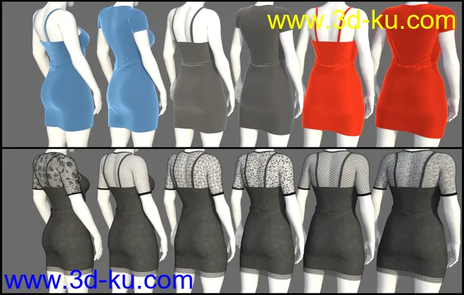 FG Elegant Party Dress for Genesis 8 Female(s)模型的图片7