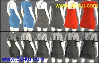 3D打印模型FG Elegant Party Dress for Genesis 8 Female(s)的图片