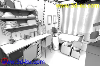 3D打印模型FG Girls Room的图片