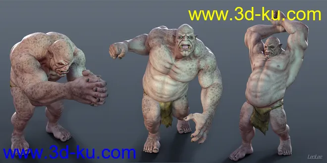 Fighting Poses for Ogre HD模型的图片2