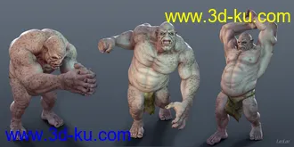 3D打印模型Fighting Poses for Ogre HD的图片