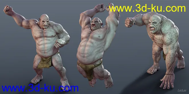 Fighting Poses for Ogre HD模型的图片3
