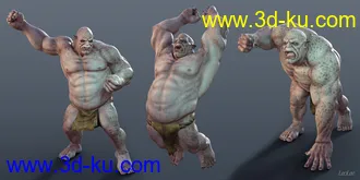 3D打印模型Fighting Poses for Ogre HD的图片