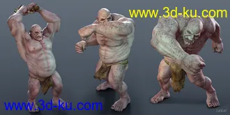 3D打印模型Fighting Poses for Ogre HD的图片