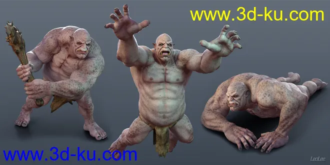 Fighting Poses for Ogre HD模型的图片6