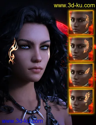 3D打印模型Fire Walk LIE Tattoos的图片