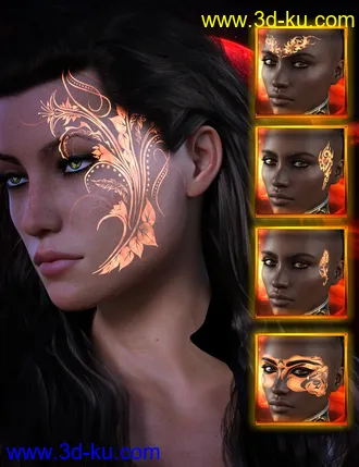 3D打印模型Fire Walk LIE Tattoos的图片