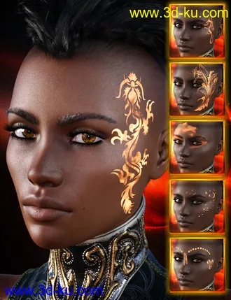 3D打印模型Fire Walk LIE Tattoos的图片