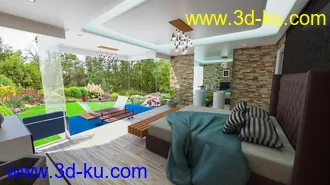 3D打印模型Floating Tub Bedroom的图片