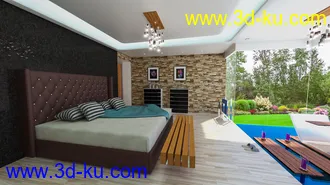 3D打印模型Floating Tub Bedroom的图片