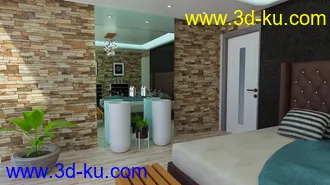 3D打印模型Floating Tub Bedroom的图片