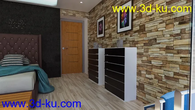 Floating Tub Bedroom模型的图片7