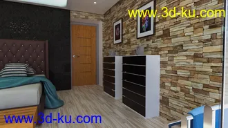 3D打印模型Floating Tub Bedroom的图片