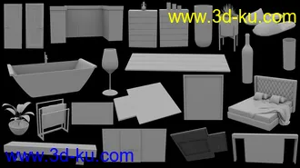 3D打印模型Floating Tub Bedroom的图片