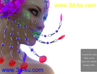 3D打印模型Flower Of Atlantis Outfit For Genesis 8 Female(s)的图片