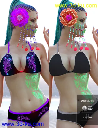 3D打印模型Flower Of Atlantis Outfit For Genesis 8 Female(s)的图片