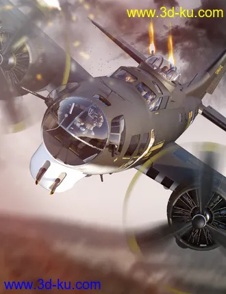3D打印模型Flying Fortress Warplane的图片
