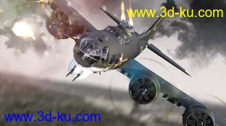 3D打印模型Flying Fortress Warplane的图片