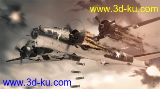 3D打印模型Flying Fortress Warplane的图片