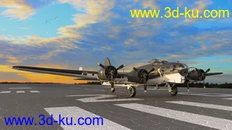 3D打印模型Flying Fortress Warplane的图片