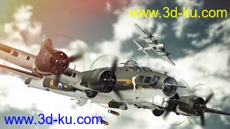 3D打印模型Flying Fortress Warplane的图片