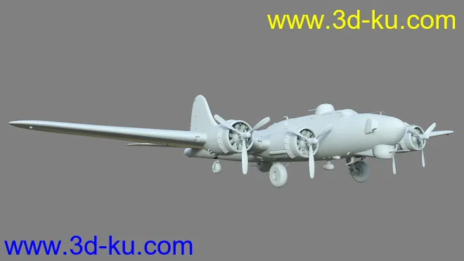 Flying Fortress Warplane模型的图片11