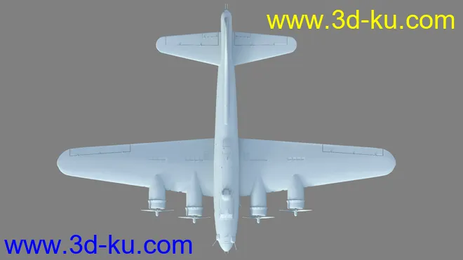 Flying Fortress Warplane模型的图片13