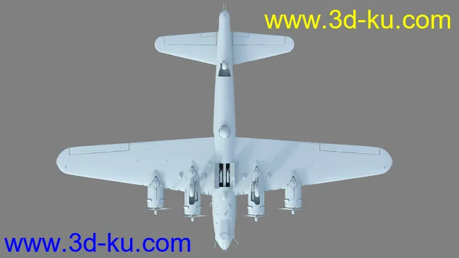 Flying Fortress Warplane模型的图片14