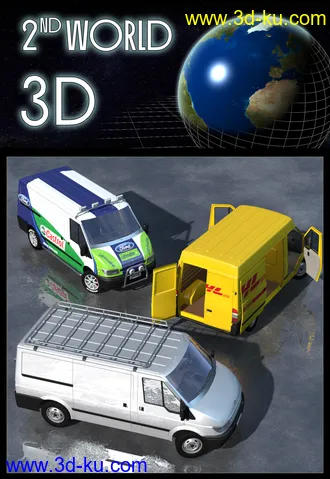 3D打印模型Ford Transit Van的图片