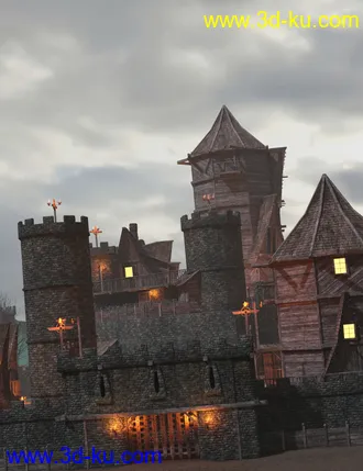 3D打印模型Forsaken Keep and Construction Set的图片