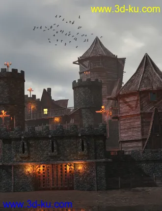 3D打印模型Forsaken Keep and Construction Set的图片