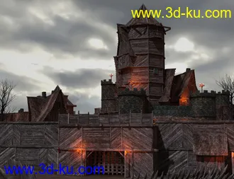3D打印模型Forsaken Keep and Construction Set的图片