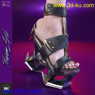 3D打印模型FrozenZHO PlatForm Heels for GF8的图片