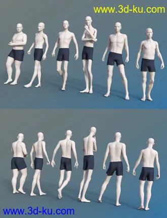 3D打印模型FSL Everyday People Shapes的图片