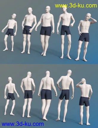 3D打印模型FSL Everyday People Shapes的图片