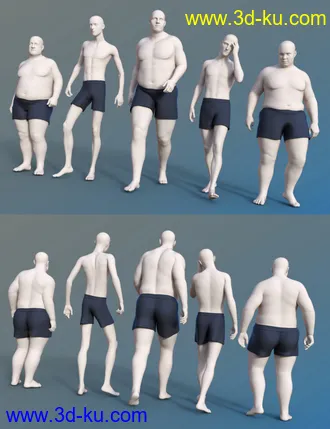 3D打印模型FSL Everyday People Shapes的图片