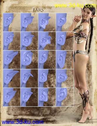 3D打印模型Funtasy Shaping Morphs for Genesis 8 Female的图片