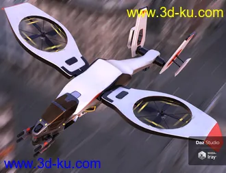 3D打印模型Futuristic Attack Helicopter的图片