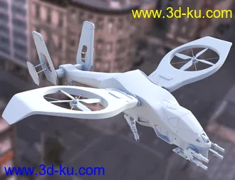3D打印模型Futuristic Attack Helicopter的图片