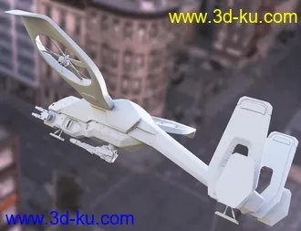 3D打印模型Futuristic Attack Helicopter的图片